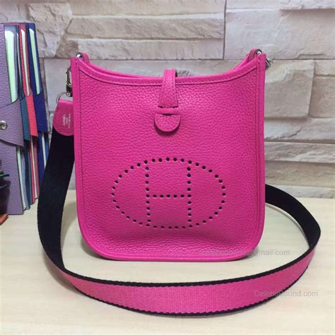 hermes evelyne hot pink|hermes evelyne handbags.